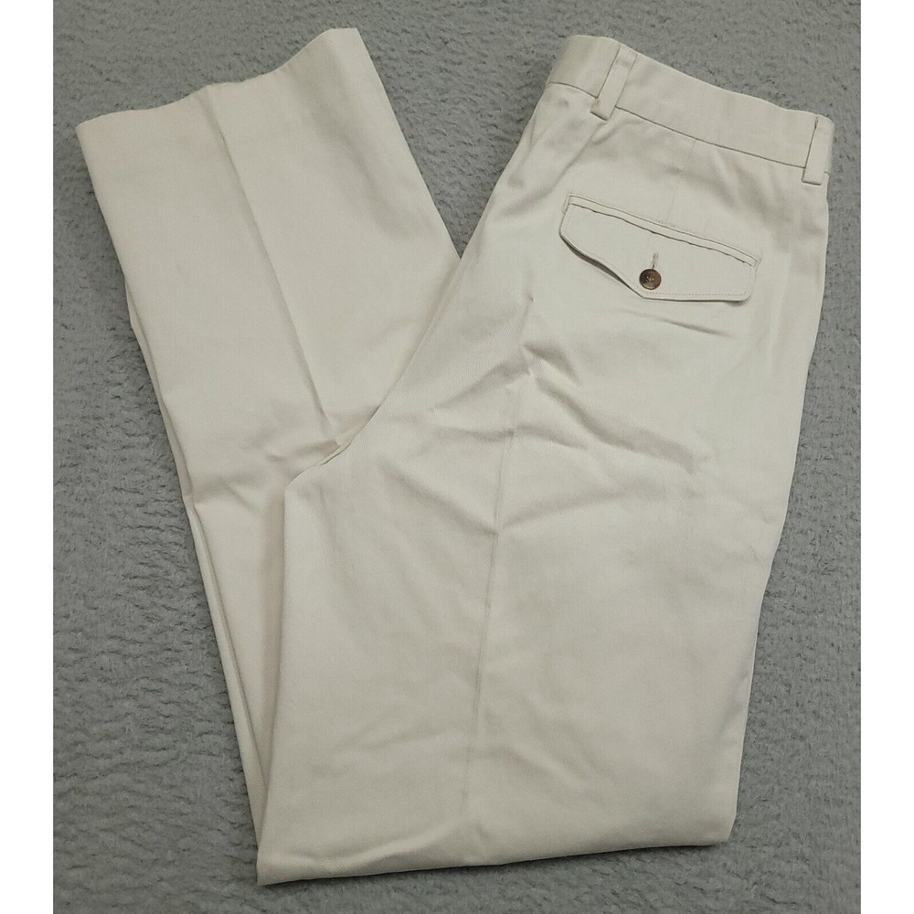 LL Bean Men's 34 (33x34) Pants Beige Outdoor Performance 0 XM63 Chino‎